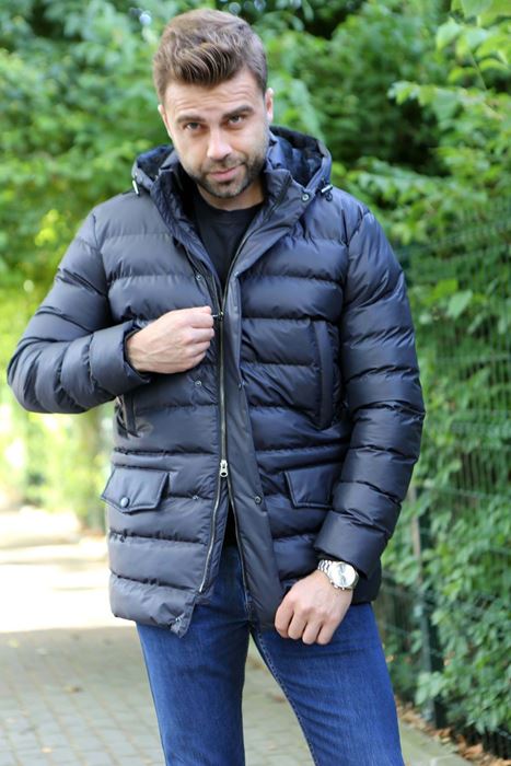 Image de VESTE DE SPORT BLEU MARINE AVEC POCHES