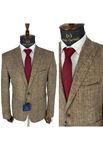 Picture of ASH BROWN PLAIN PATTERN JACKET