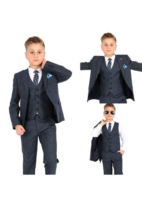 Image de COSTUME ENFANT BLEU MARINE FUMÉ