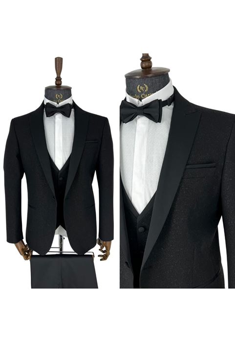 Image de TUFFÉ DÉTAILLÉ À MOTIF NOIR