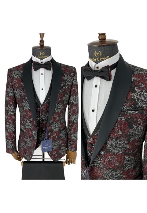 Image de TUNK DÉTAILLÉ À COL NOIR À MOTIF FLORAL