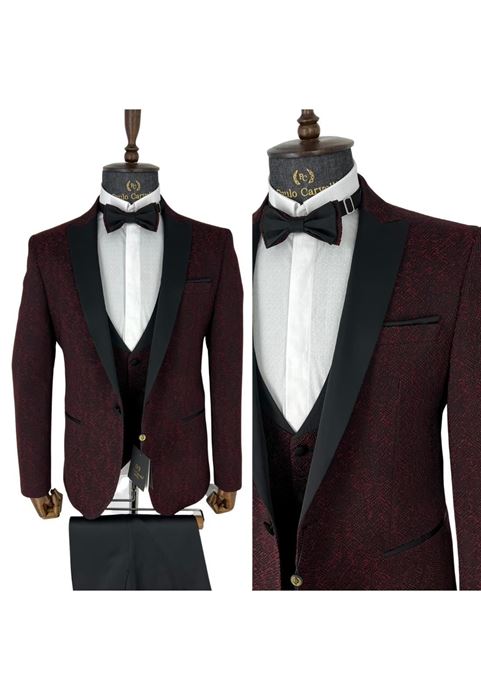 Image de MAROON MOTIF COL NOIR DÉTAILLÉ FUMÉ