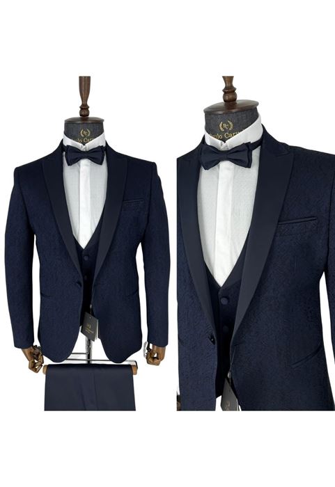 Image de TUNK DÉTAILLÉ COL IMPRIMÉ MARINE