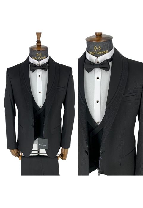 Image de MOTIF DE COL À MOTIF ROND NOIR MOTIF TUFFÉ DÉTAILLÉ