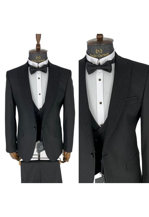 Image de TUNK À MOTIF COL NOIR BRILLANT