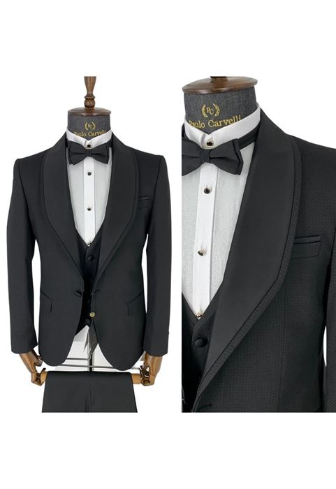 Image de TUNK DÉTAILLÉ COL SPÉCIAL MOTIF NOIR