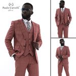 Image de GILET CARRÉ LILAS À RAYURES