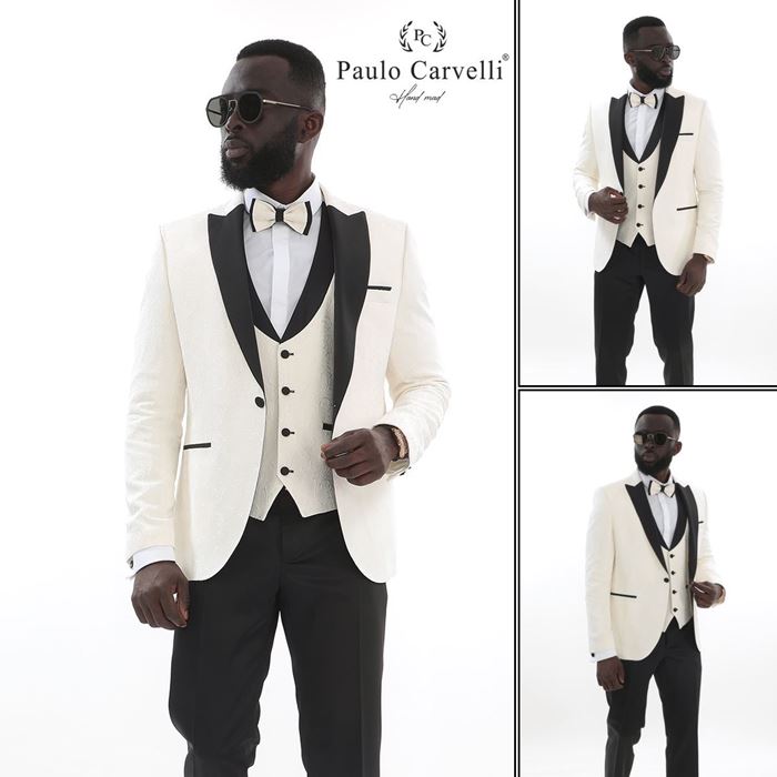 Image de TUNK DÉTAILLÉ COL À MOTIFS NOIR BLANC