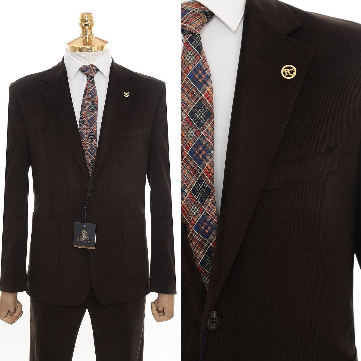 Picture of KAHVERENGİ KADİFE CEKET