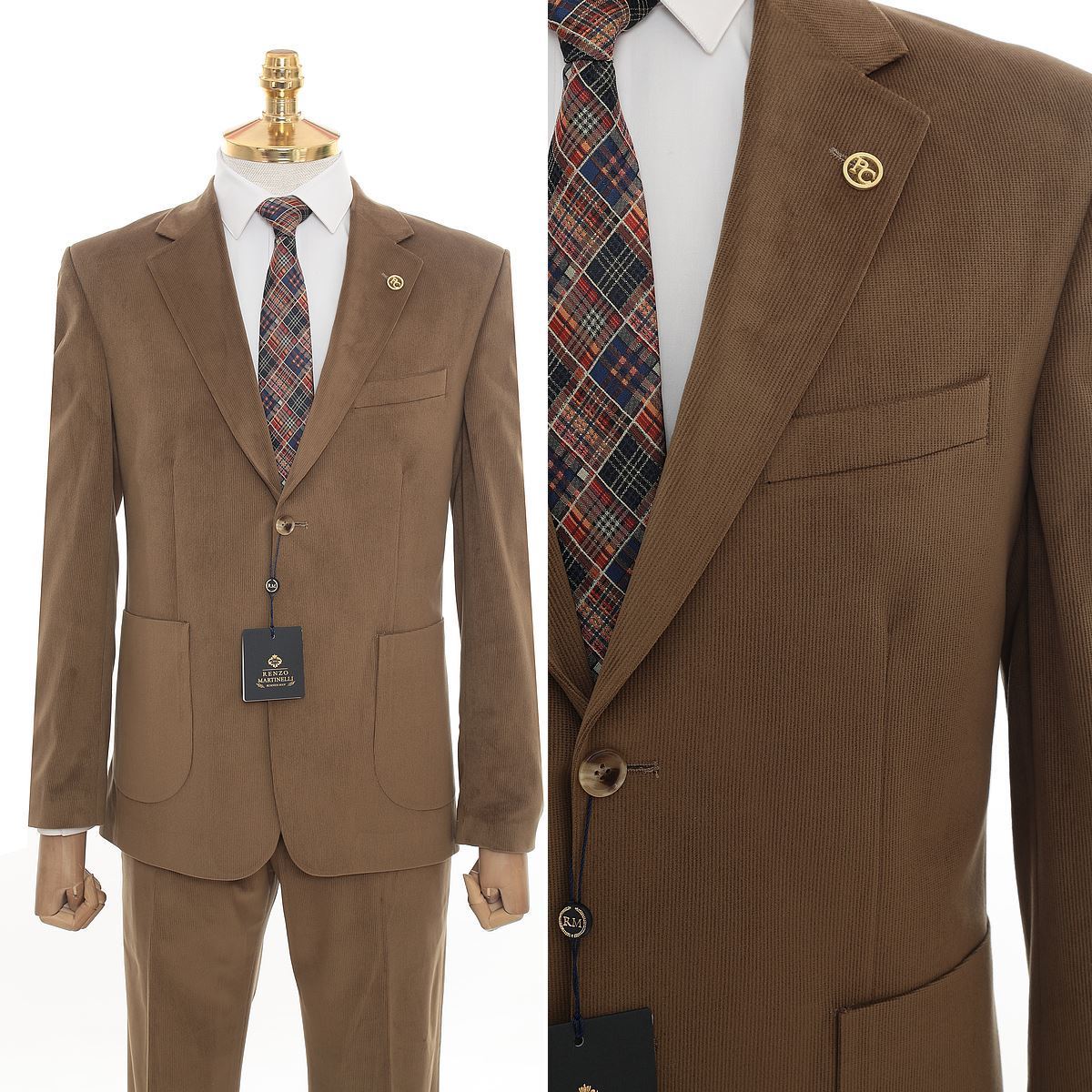 Picture of AÇIK KAHVE KADİFE CEKET