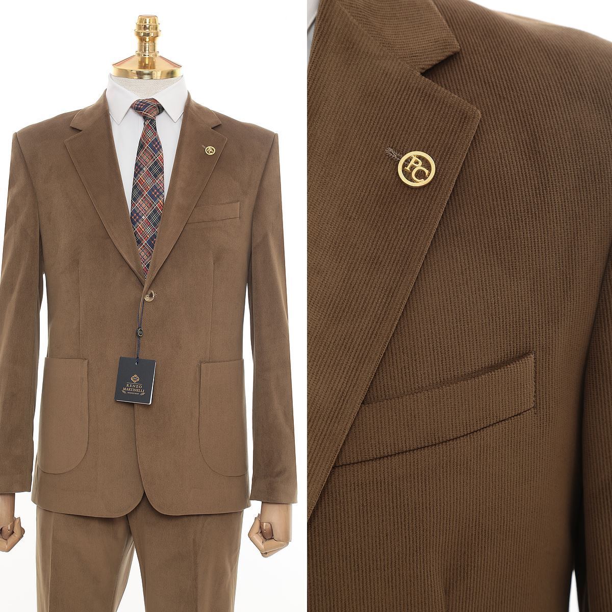 Picture of FÜME KAHVE KADİFE CEKET