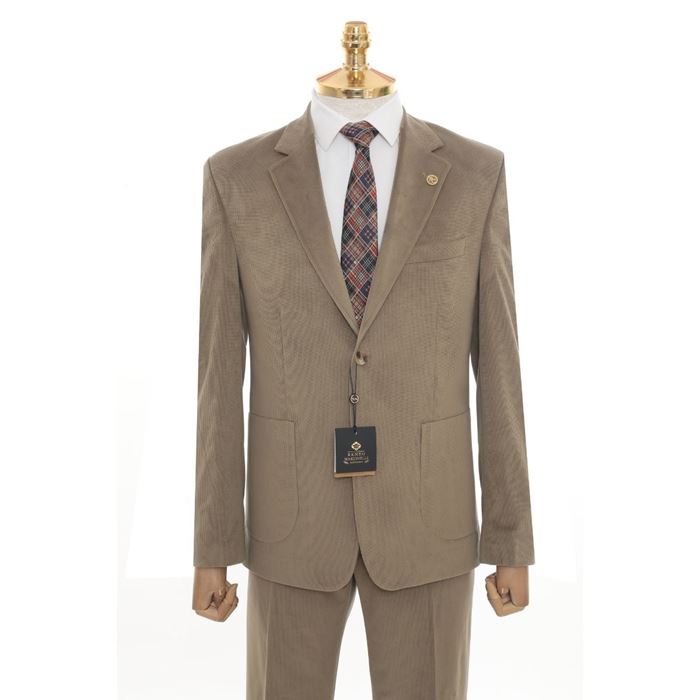 صورة SÜT KAHVE KADİFE CEKET