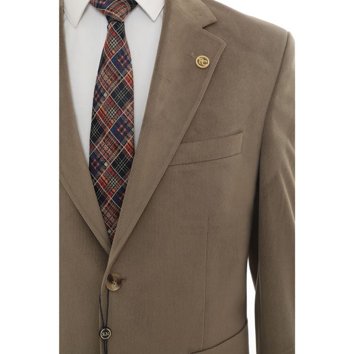 صورة KOYU SÜT KAHVE KADİFE CEKET