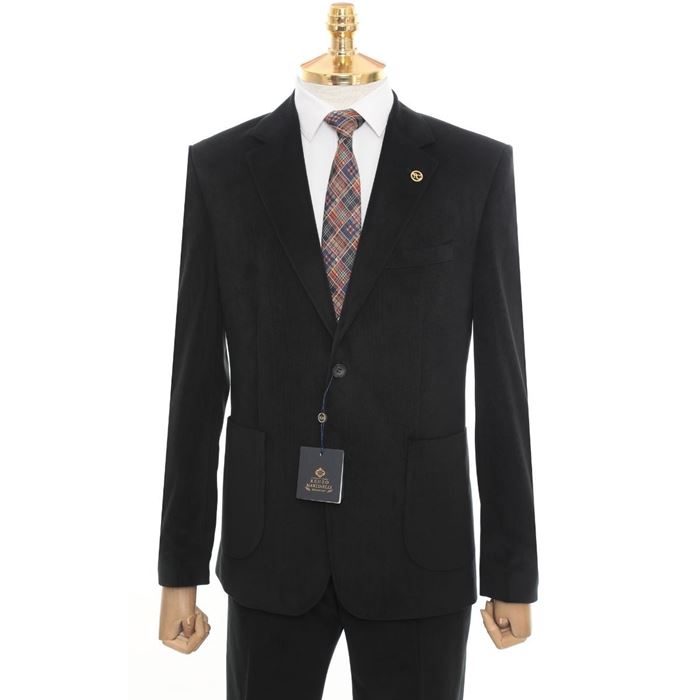 صورة SİYAH KOYU FÜME KADİFE CEKET