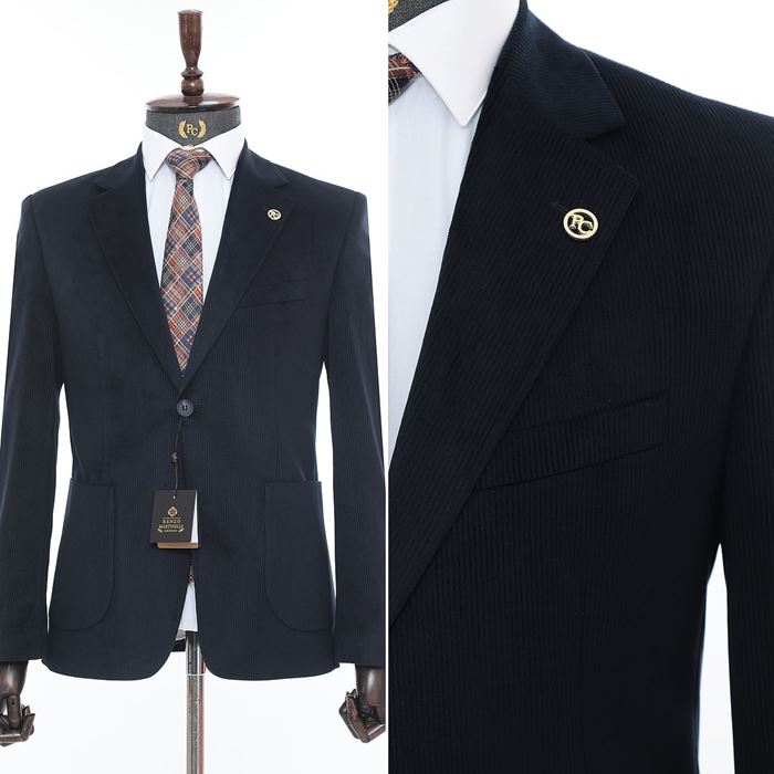 Picture of PETROL MAVİSİ KADİFE CEKET