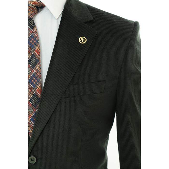 صورة KOYU YEŞİL KADİFE CEKET