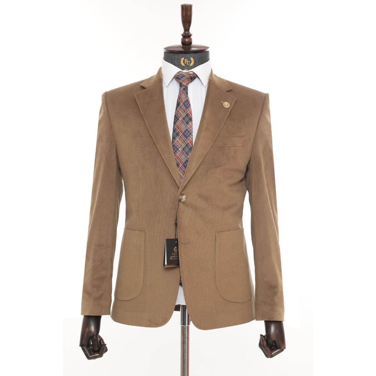 Picture of AÇIK BRONZ KADİFE CEKET