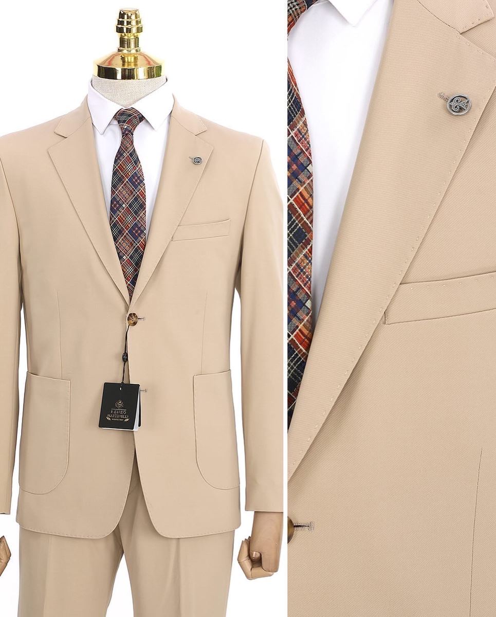 Picture of BEJ RENGİ DÜZ CEKET